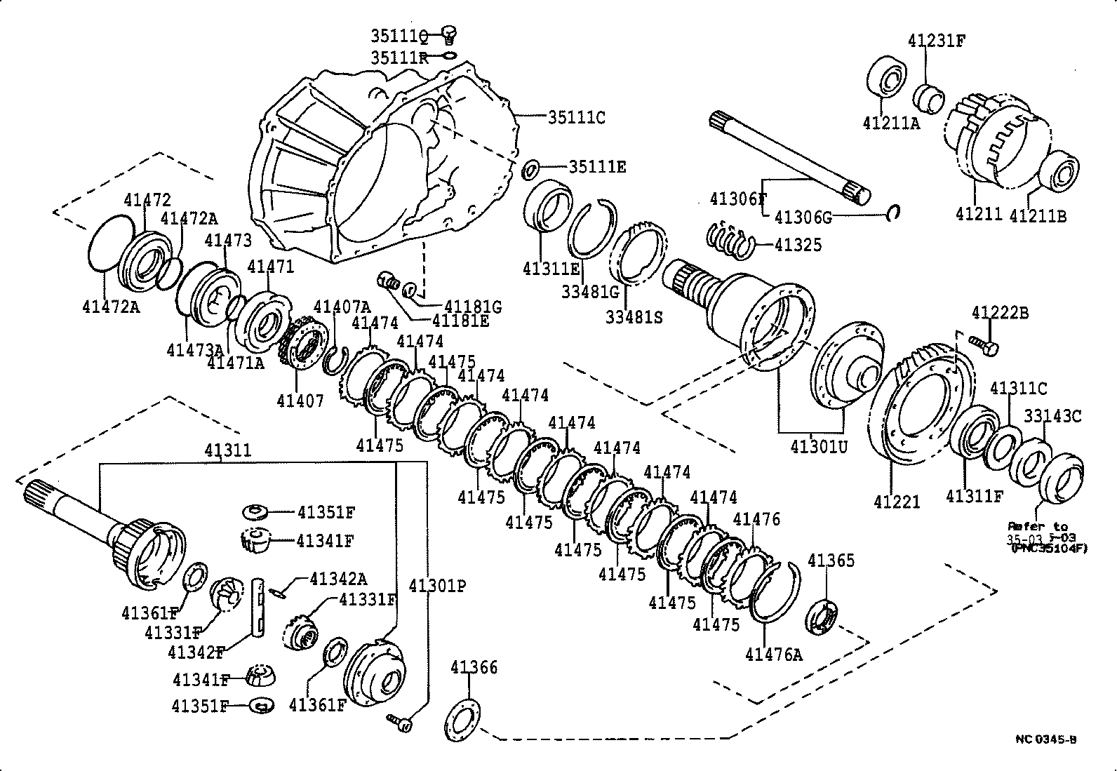 Front Axle Housing & Differential