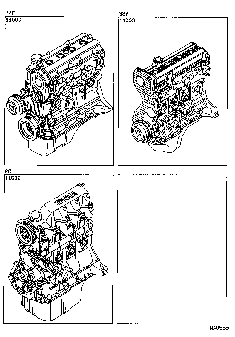 Conjunto parcial del motor