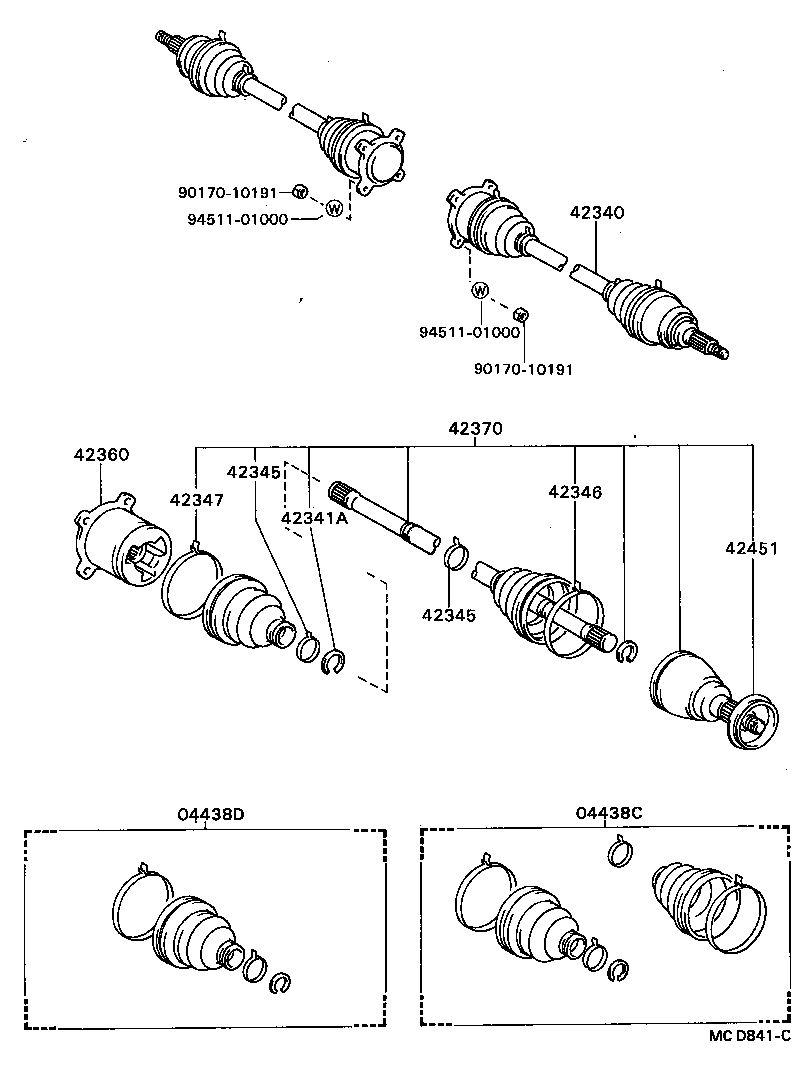 Rear Axle Shaft Hub