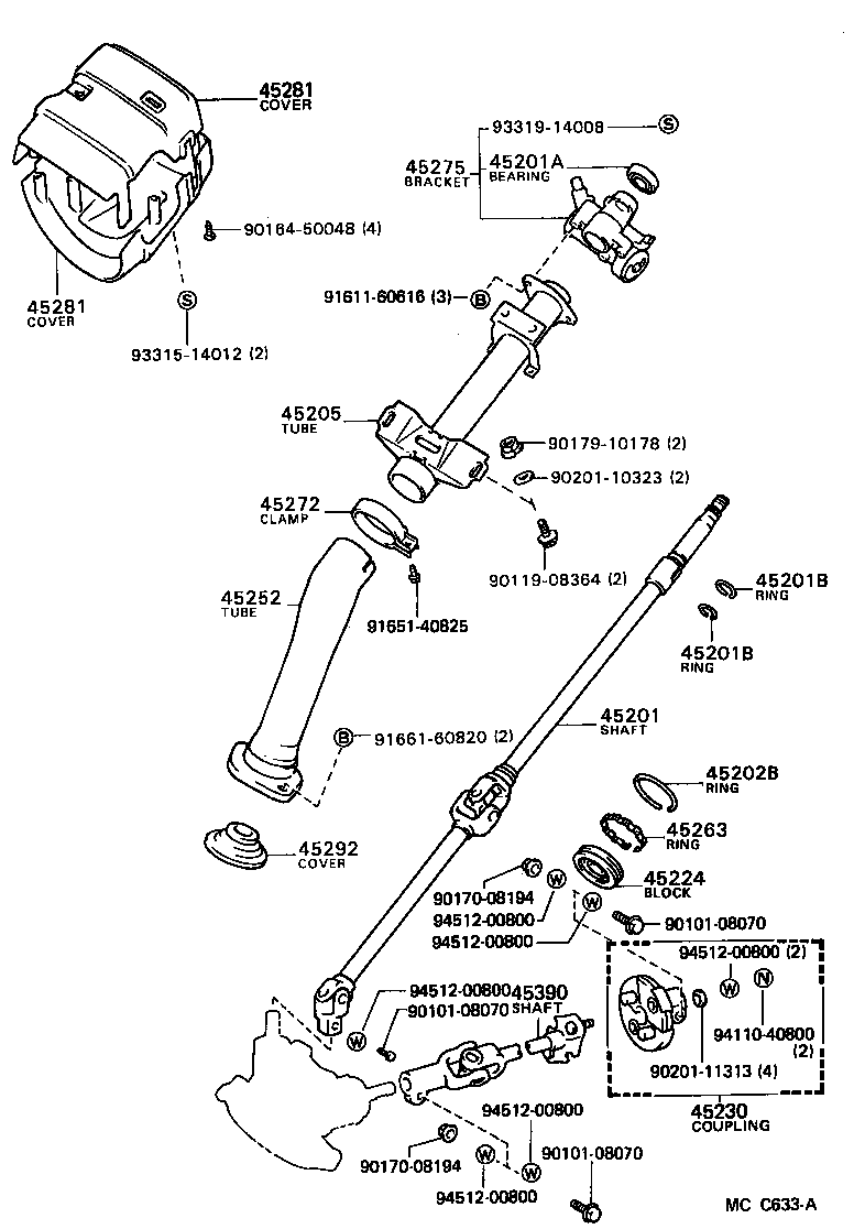 Steering Column & Shaft