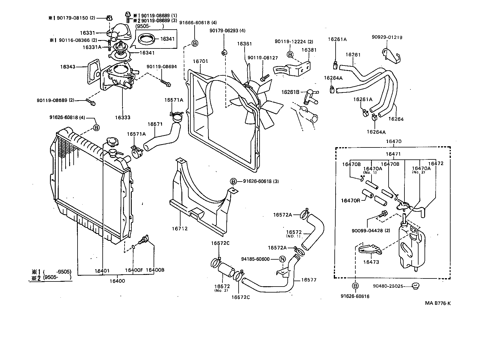 Radiator Water Outlet