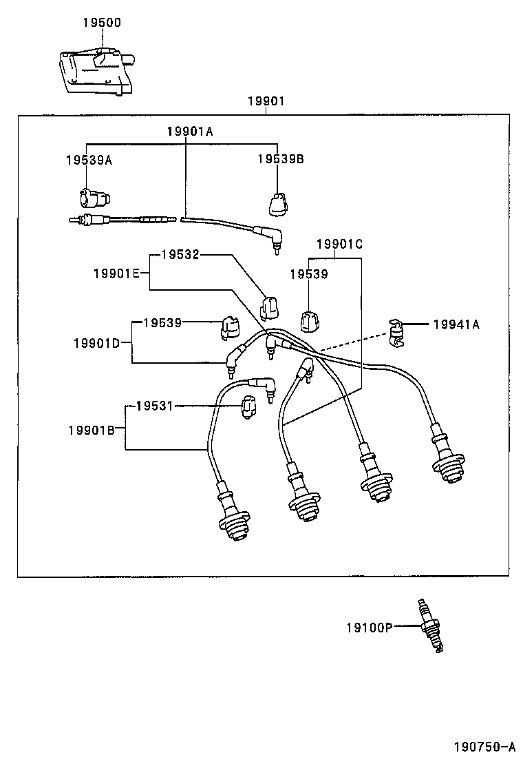 Ignition Coil Spark Plug Glow Plug