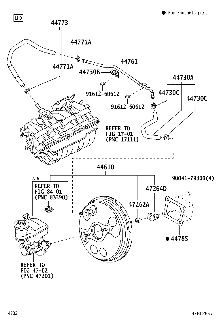 ぽんぽこ High Quality Car Brake Booster 44610-02901 for T-O-Y-O-T-a