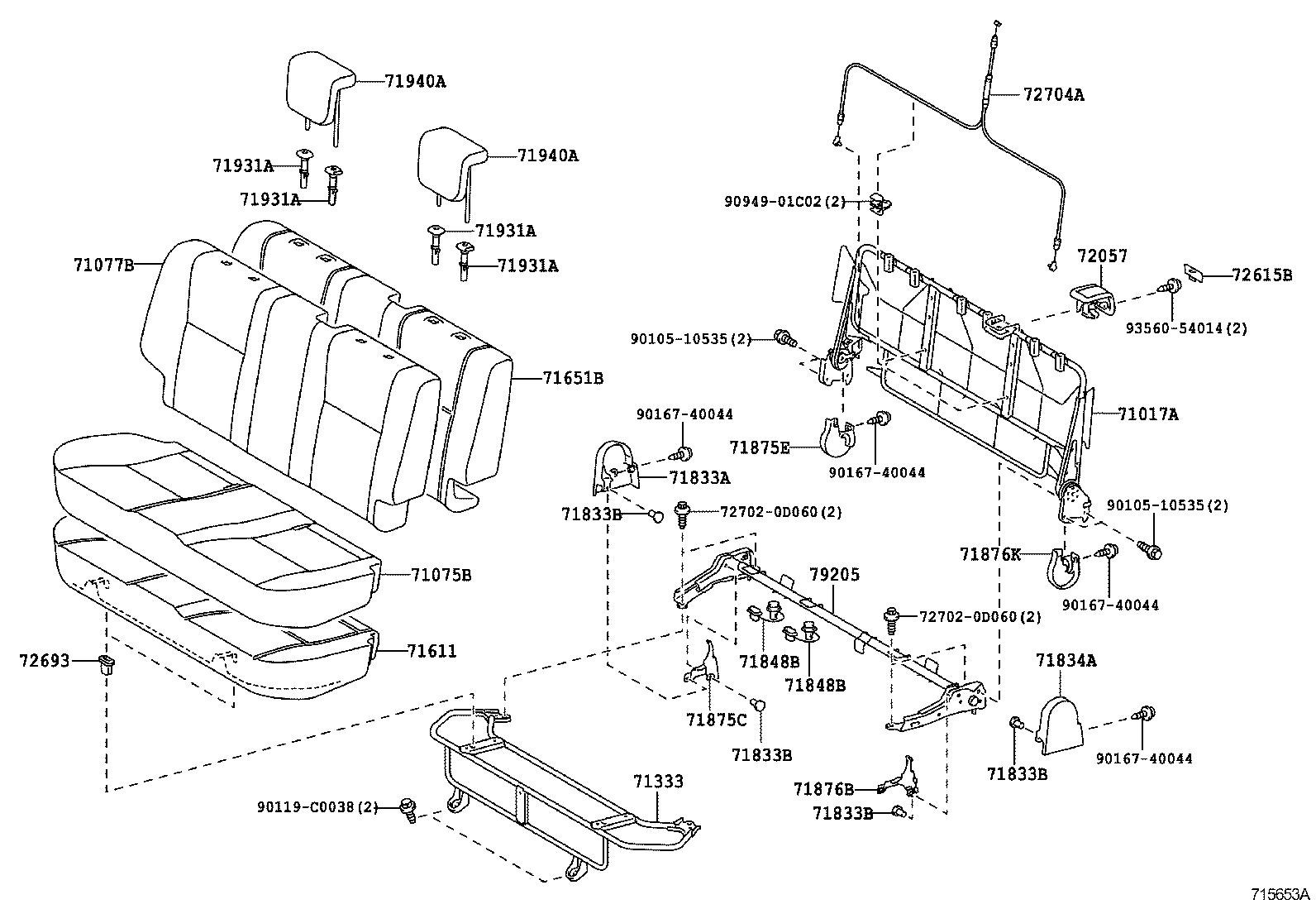 Rear Seat & Seat Track