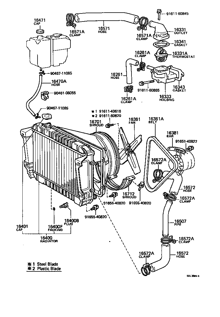 Radiator Water Outlet