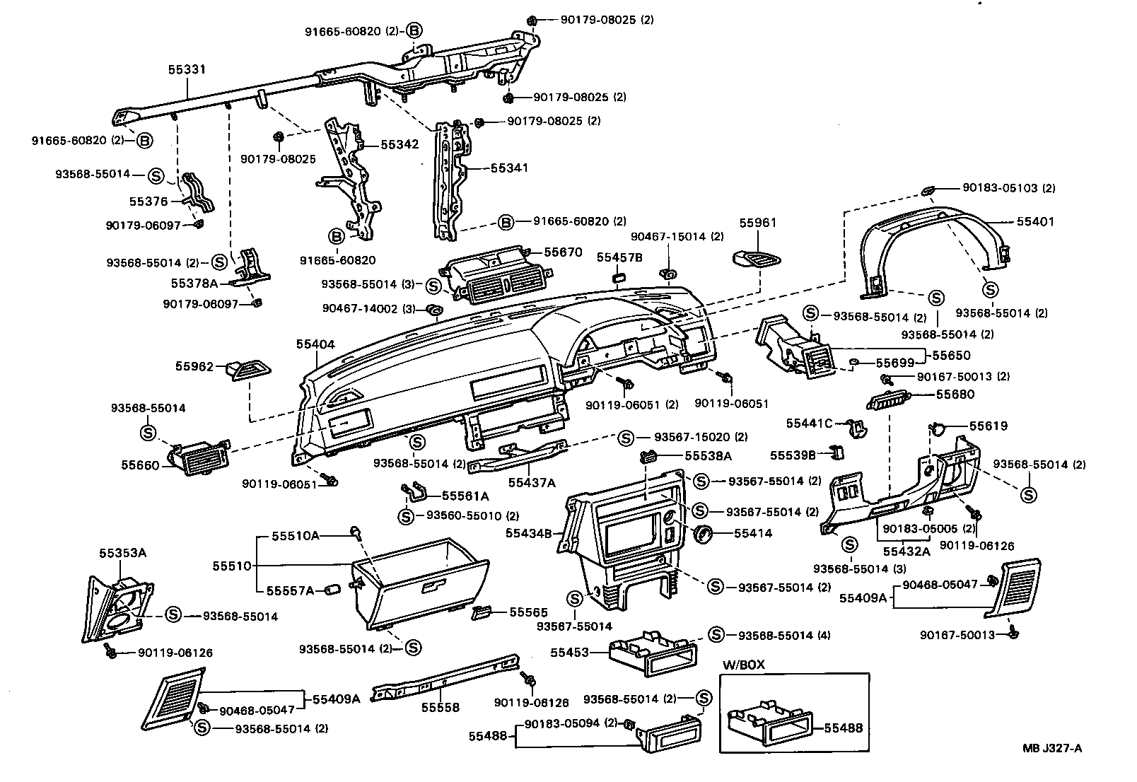 Instrument Panel Glove Compartment