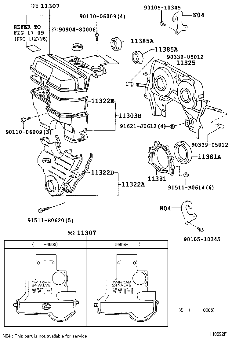 Timing Gear Cover & Rear End Plate