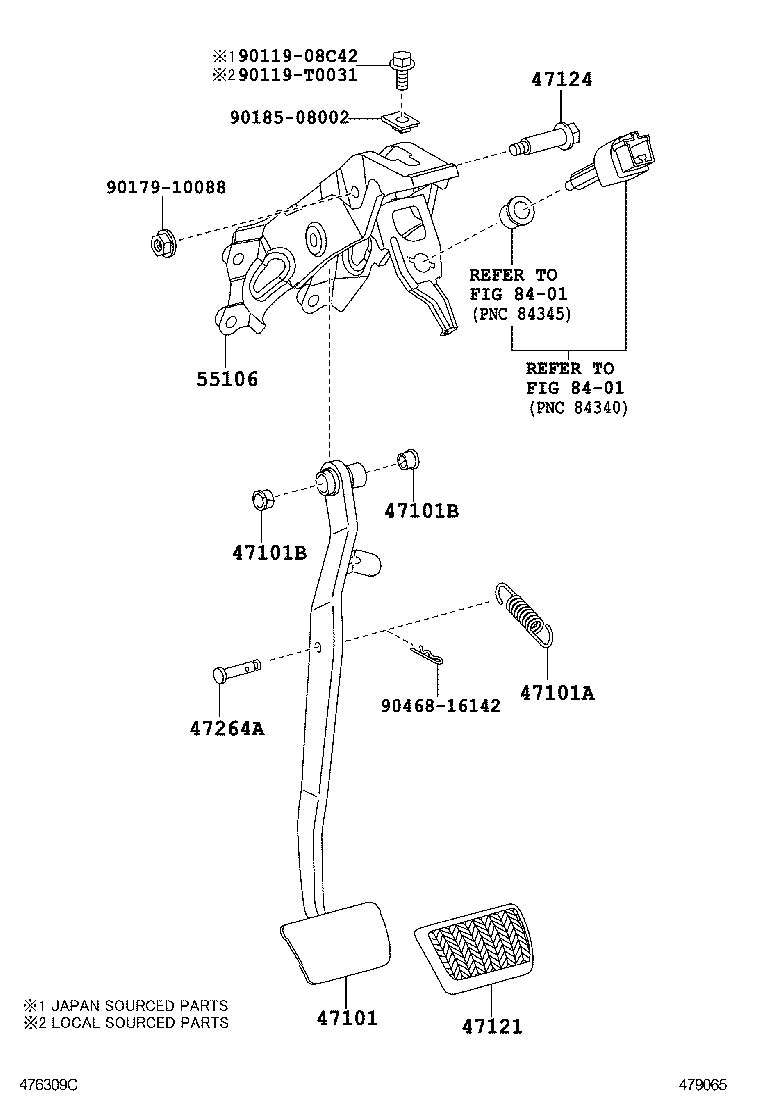 Brake Pedal & Bracket