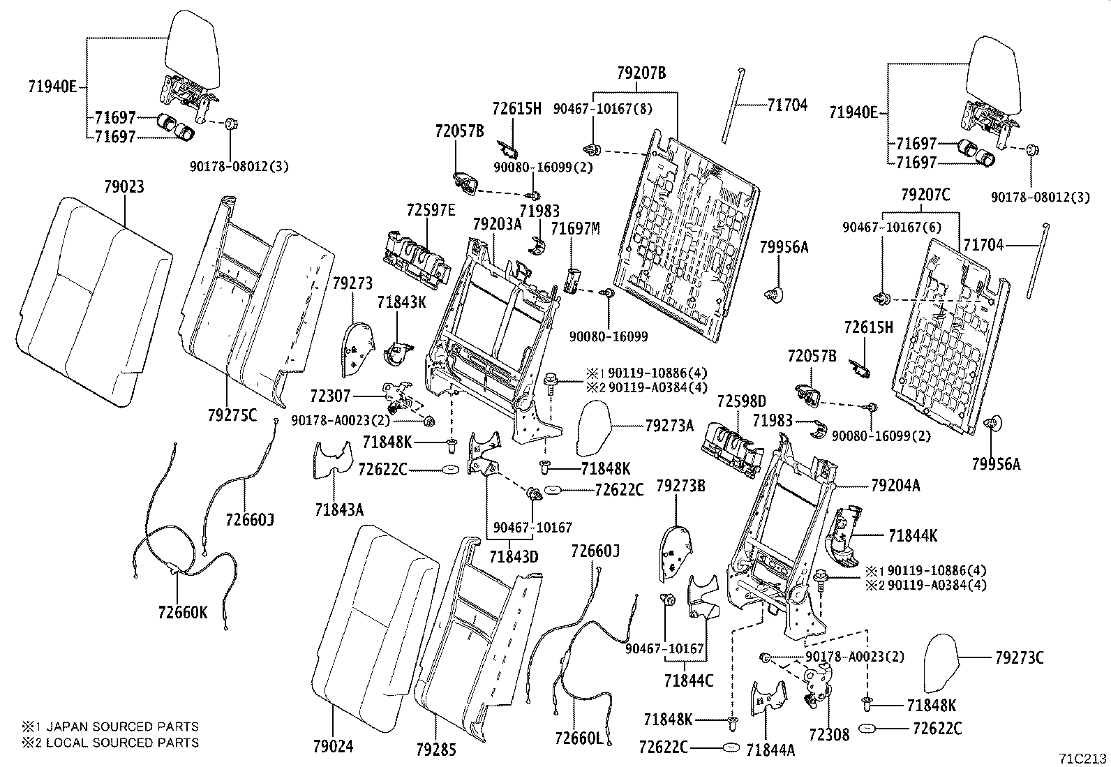 Rear Seat & Seat Track