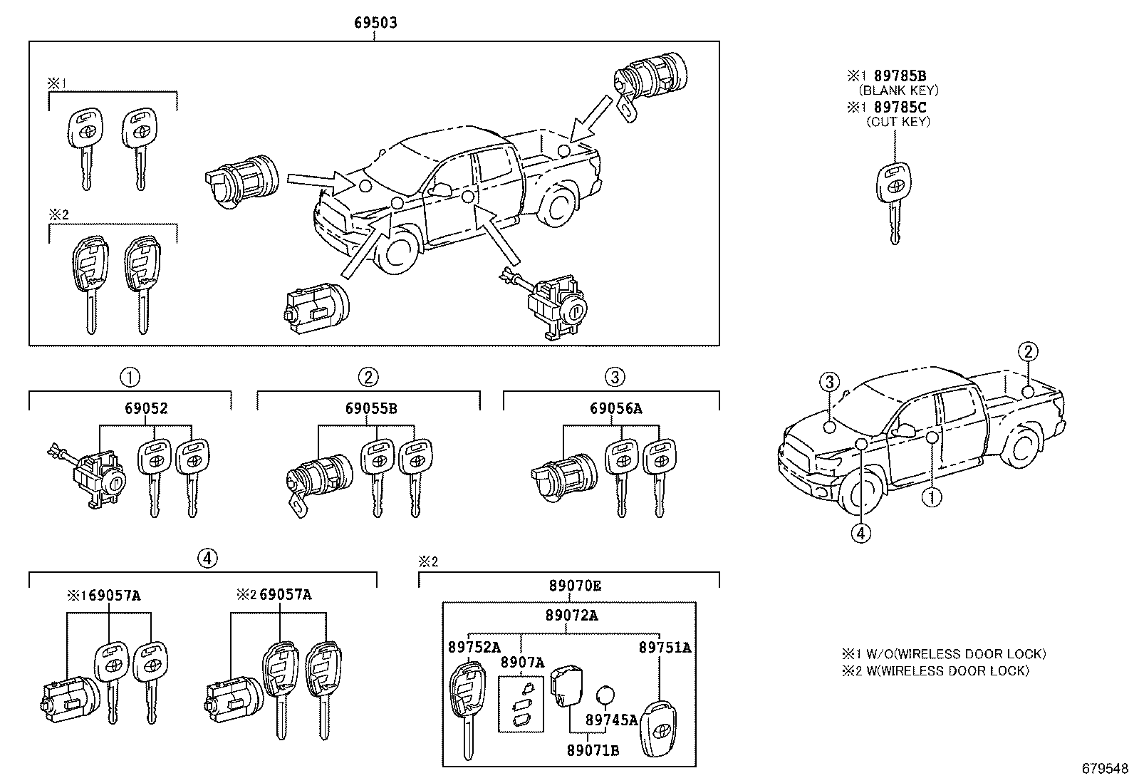 Lock Cylinder Set