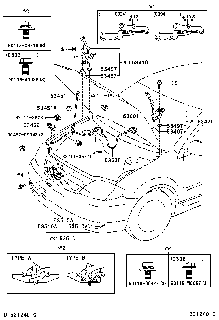 Hood Lock & Hinge