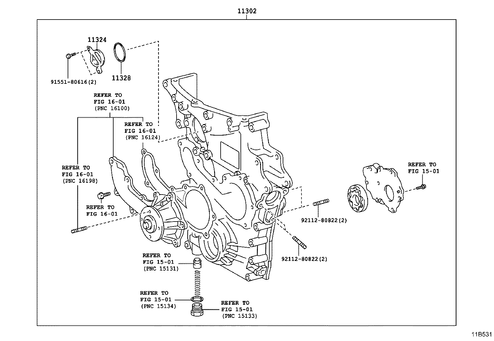 Timing Gear Cover & Rear End Plate