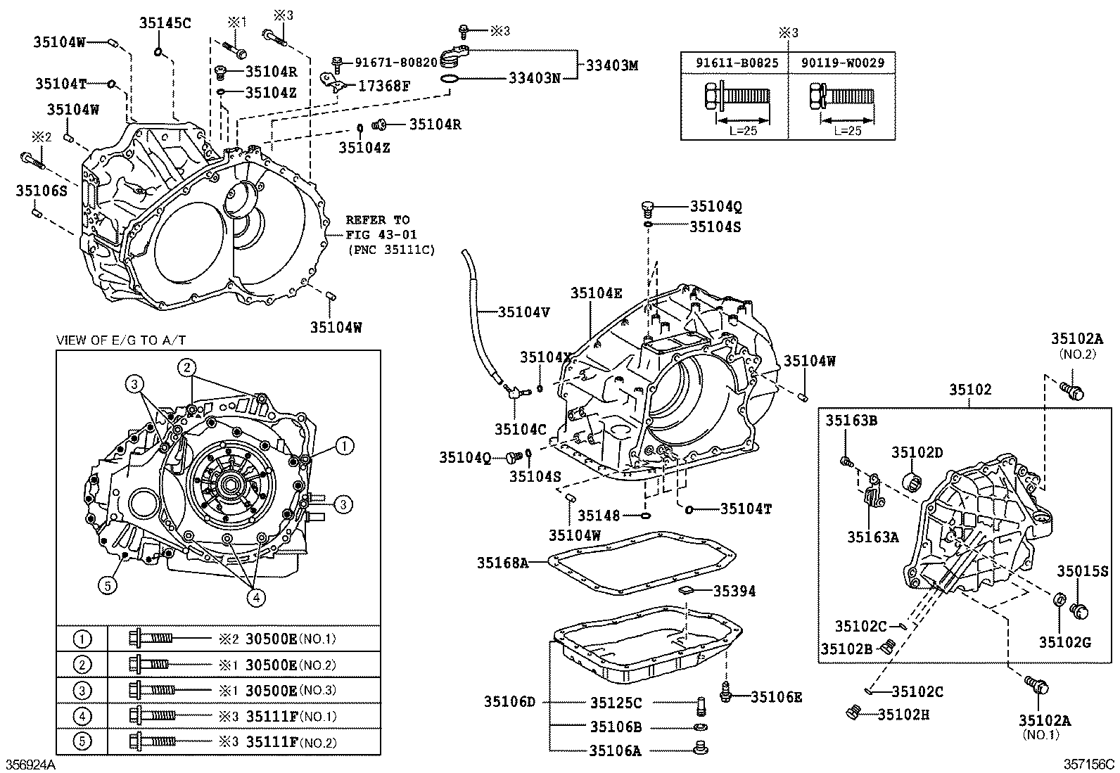 Transmission Case & Oil Pan