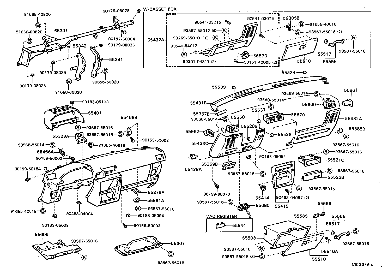 Instrument Panel Glove Compartment