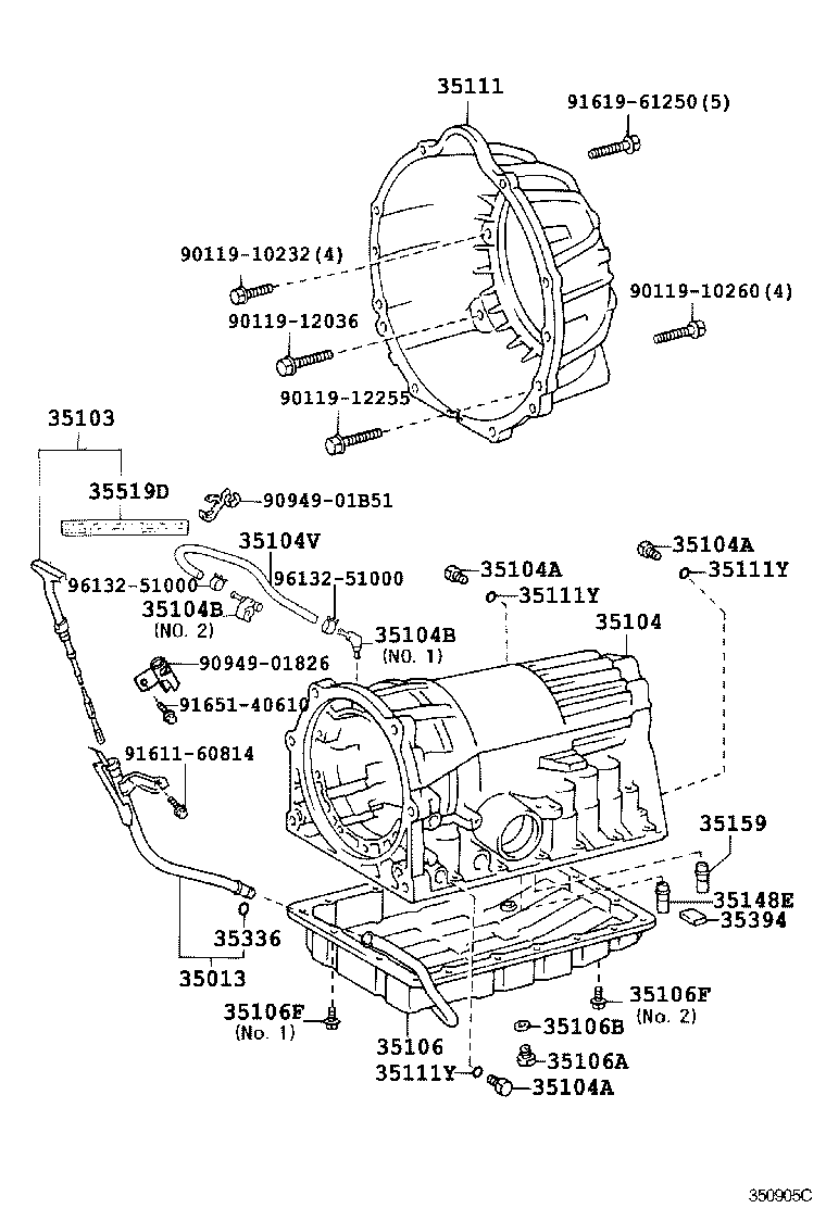 Transmission Case & Oil Pan