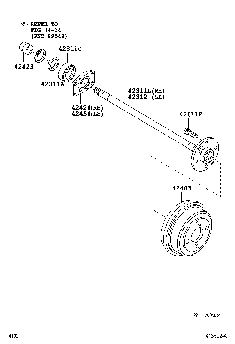 Rear Axle Shaft Hub