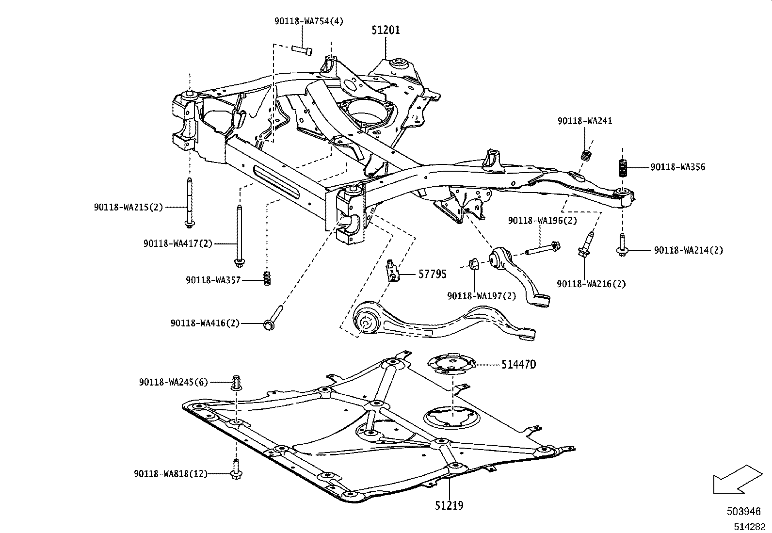 Suspension Crossmember & Under Cover