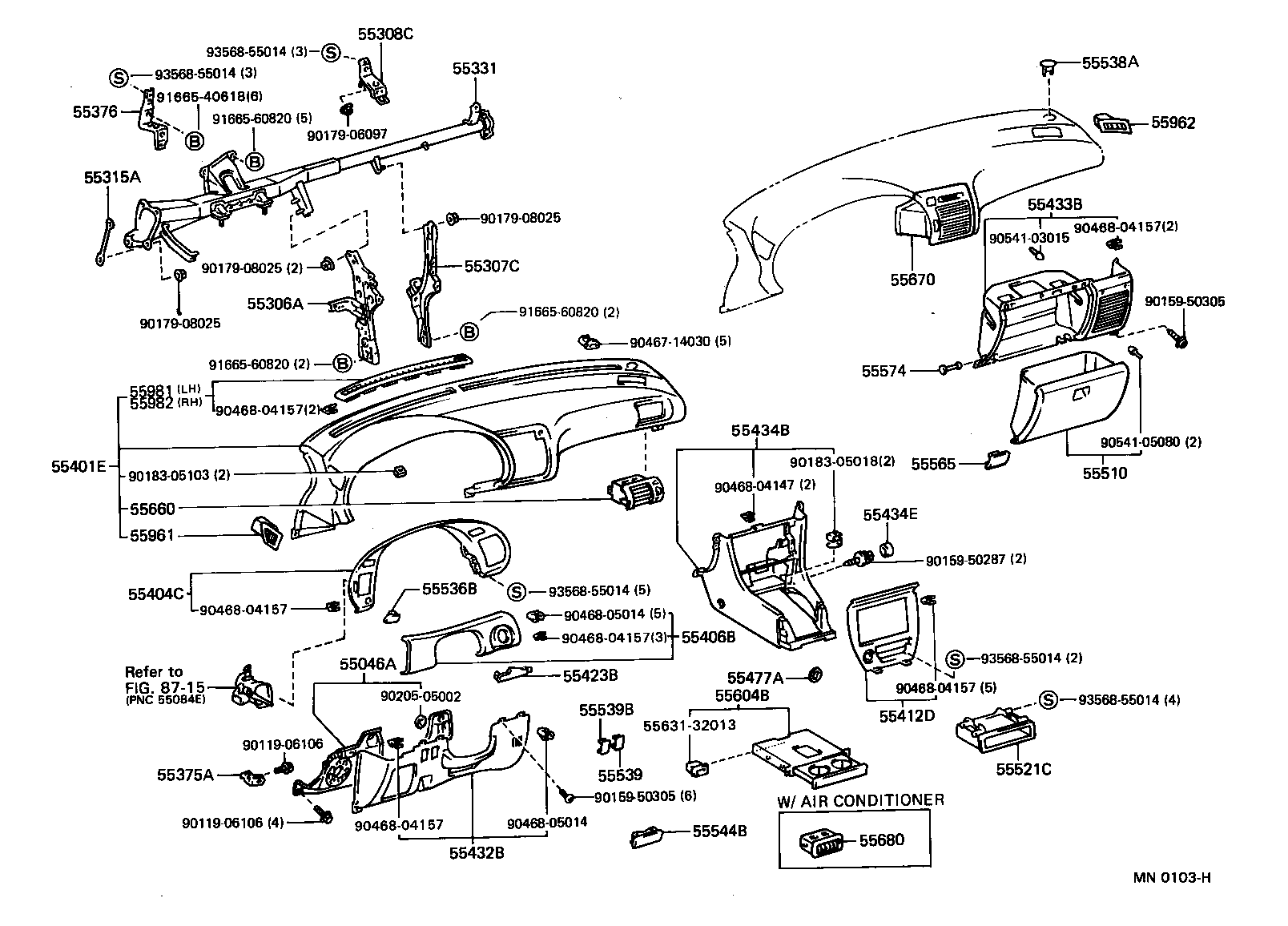 Instrument Panel Glove Compartment