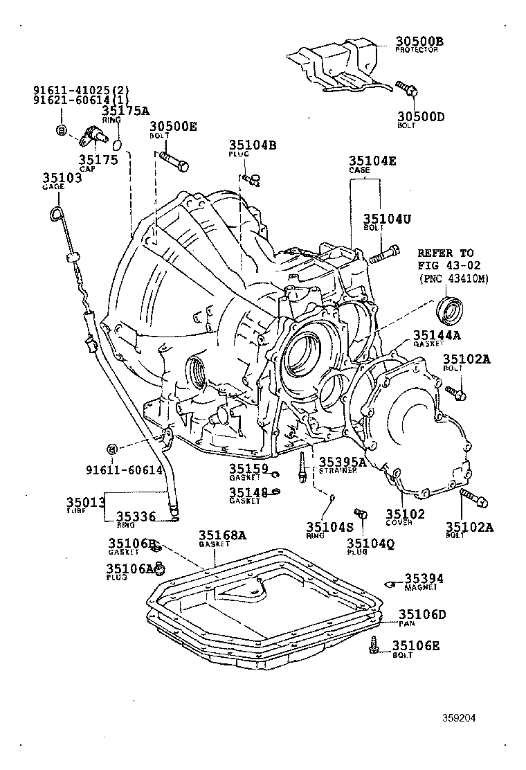 Transmission Case & Oil Pan