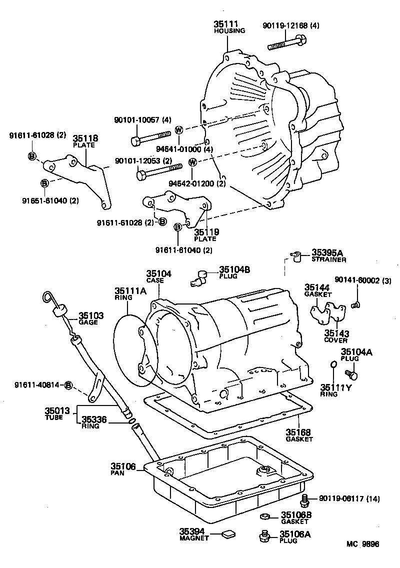 Transmission Case & Oil Pan