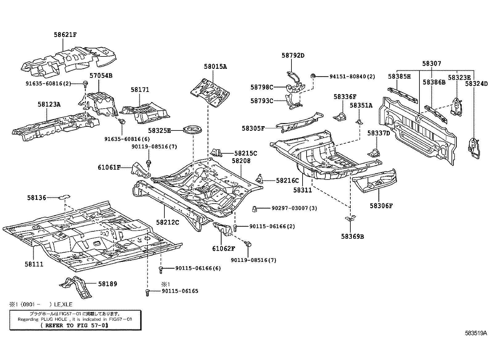 Floor Pan & Lower Back Panel