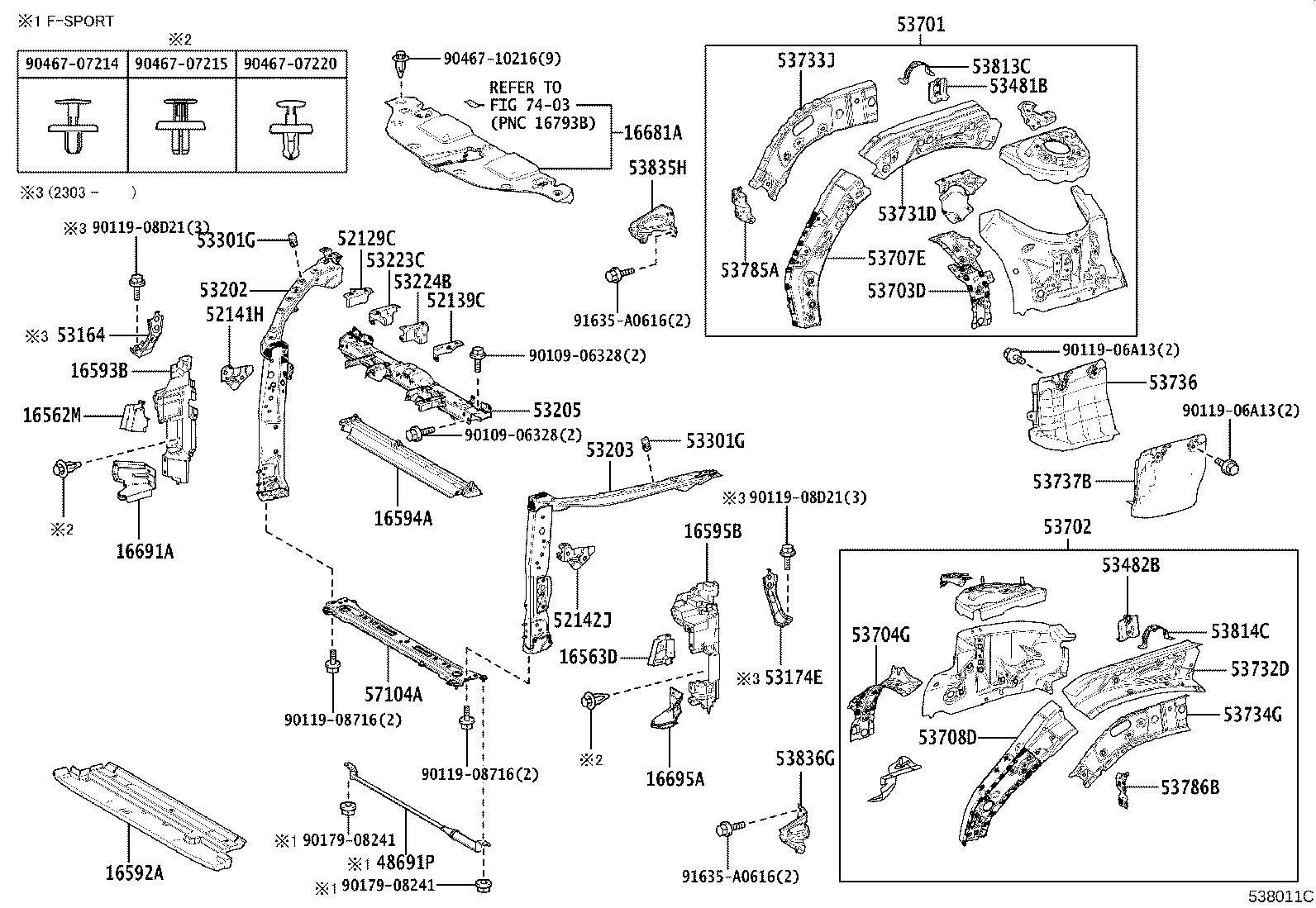 Front Fender Apron Dash Panel