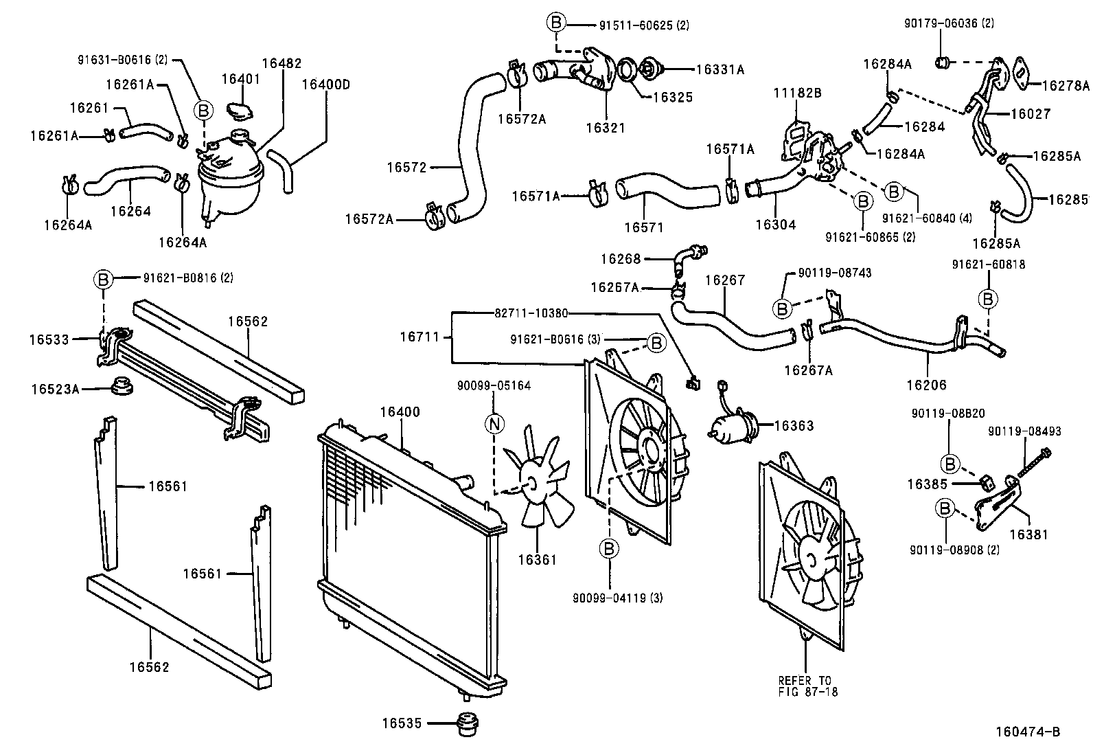 Radiator Water Outlet