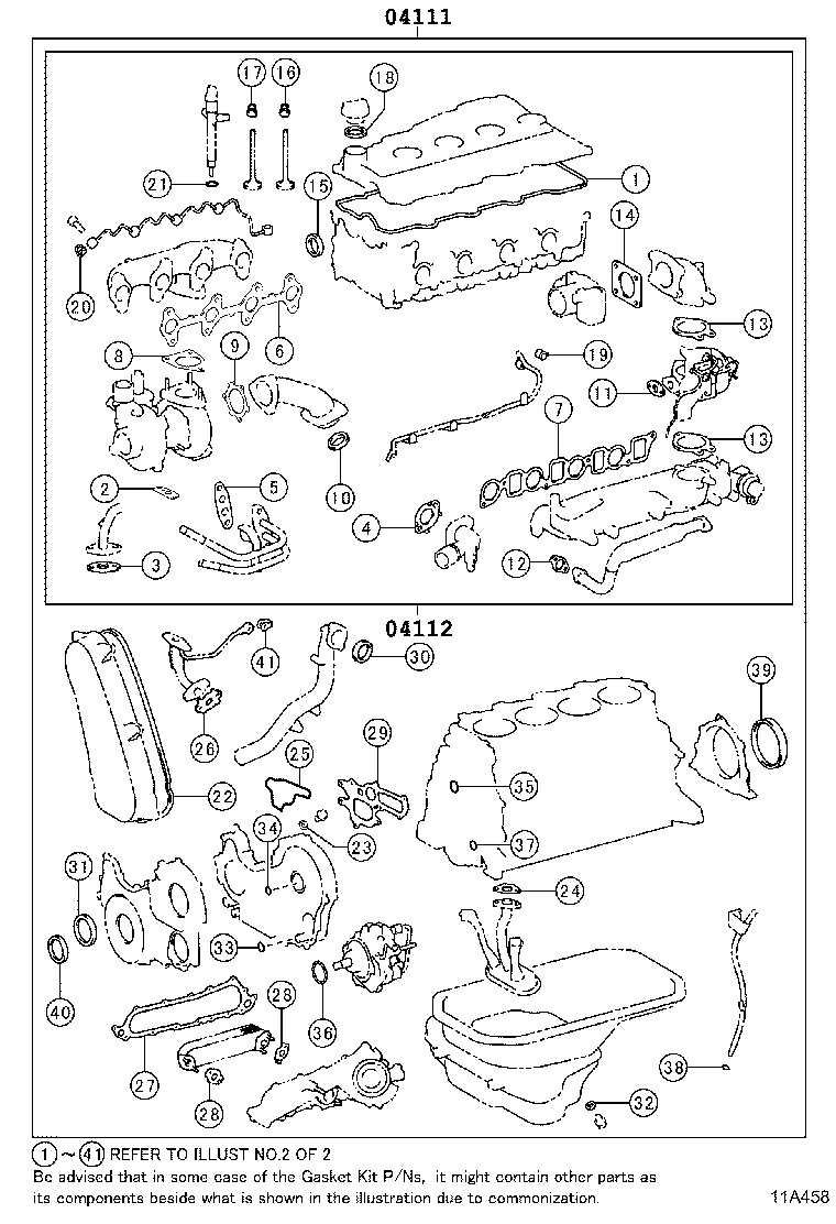 Engine Overhaul Gasket Kit