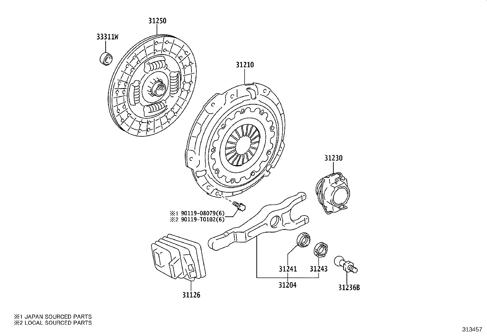 Clutch & Release Fork