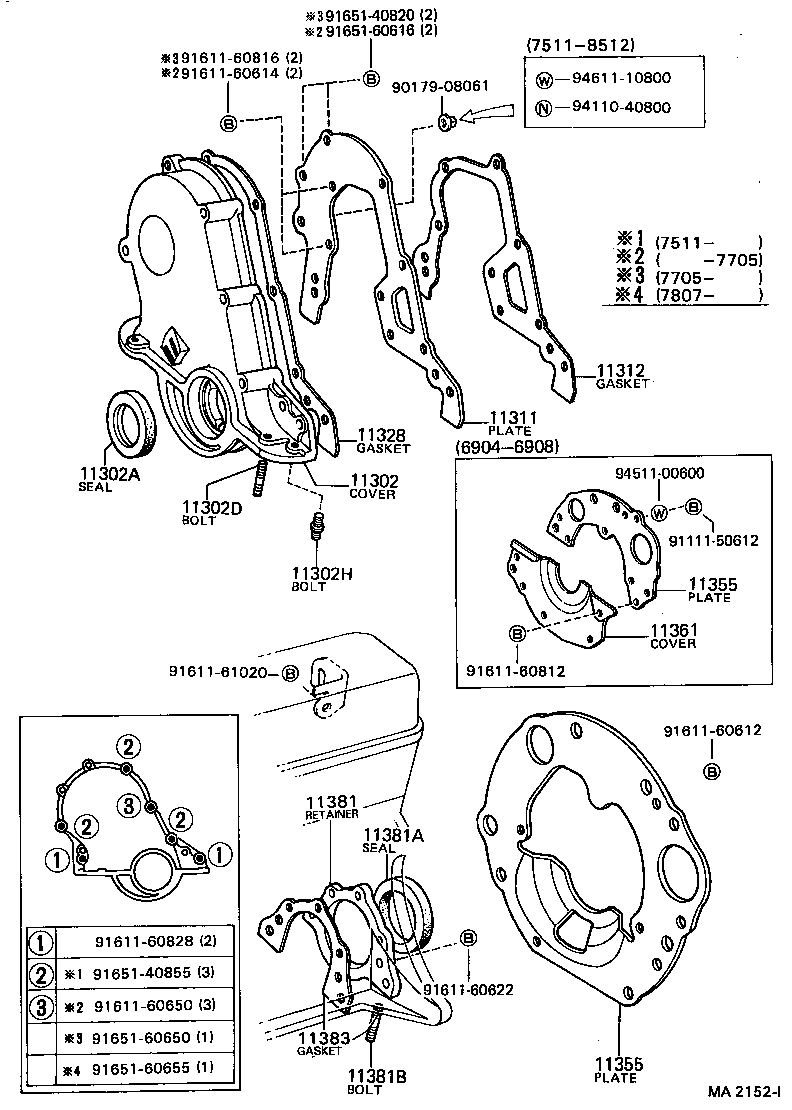 Timing Gear Cover & Rear End Plate