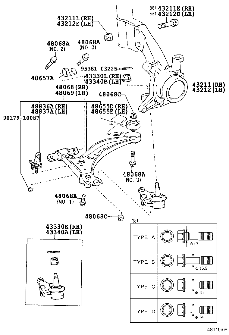Front Axle Arm Steering Knuckle