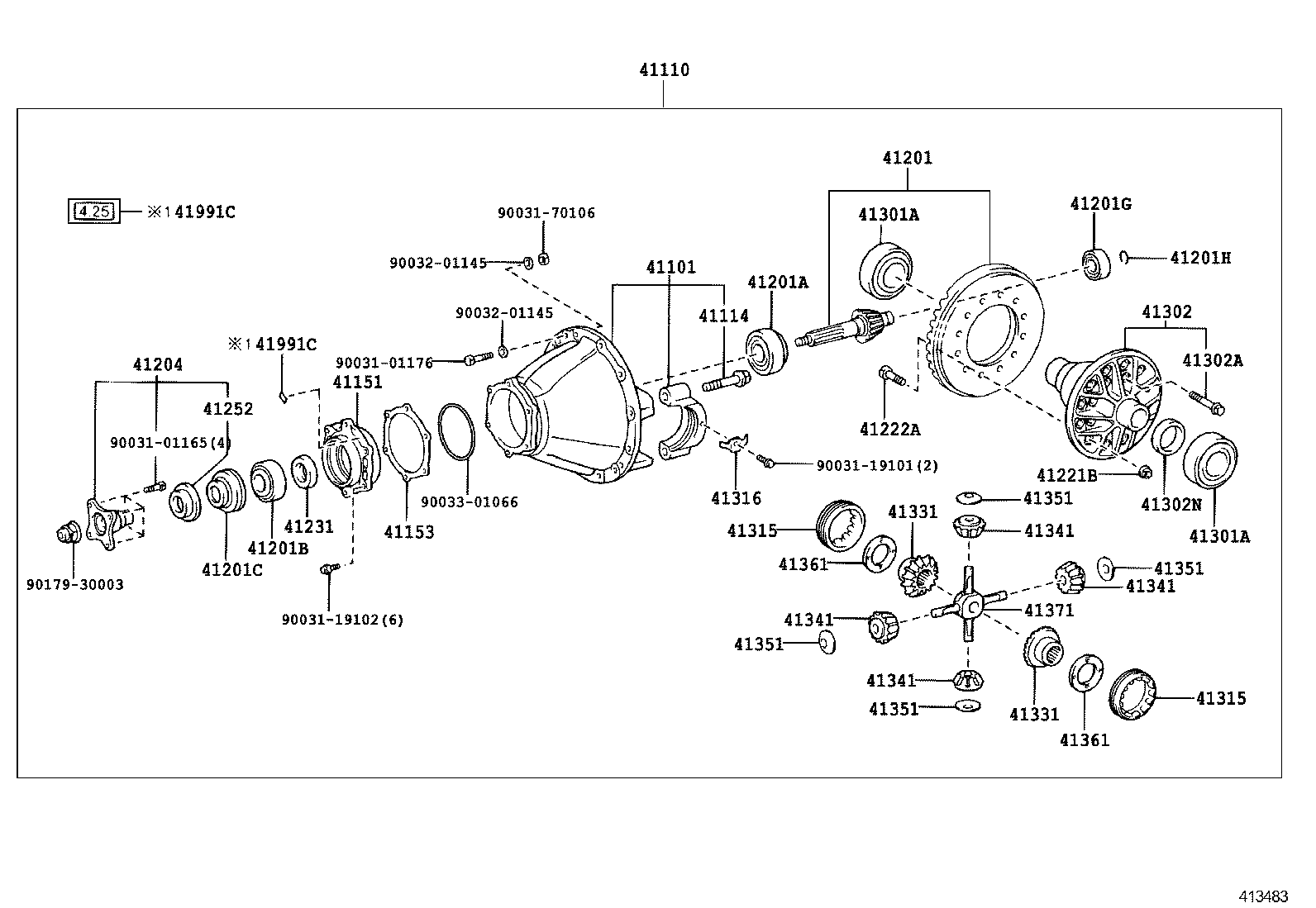Rear Axle Housing Differential