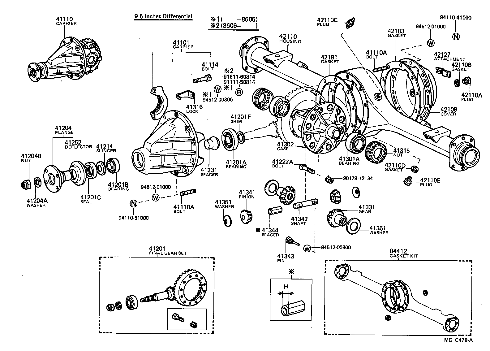 Rear Axle Housing Differential