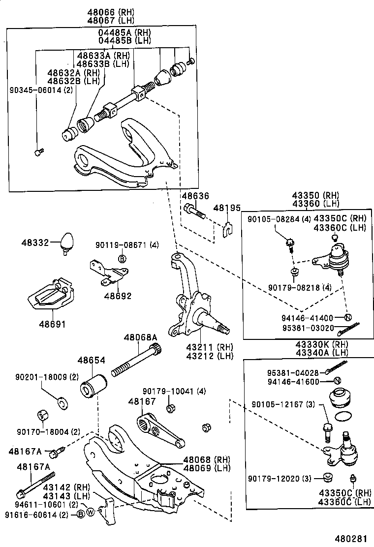 Front Axle Arm Steering Knuckle
