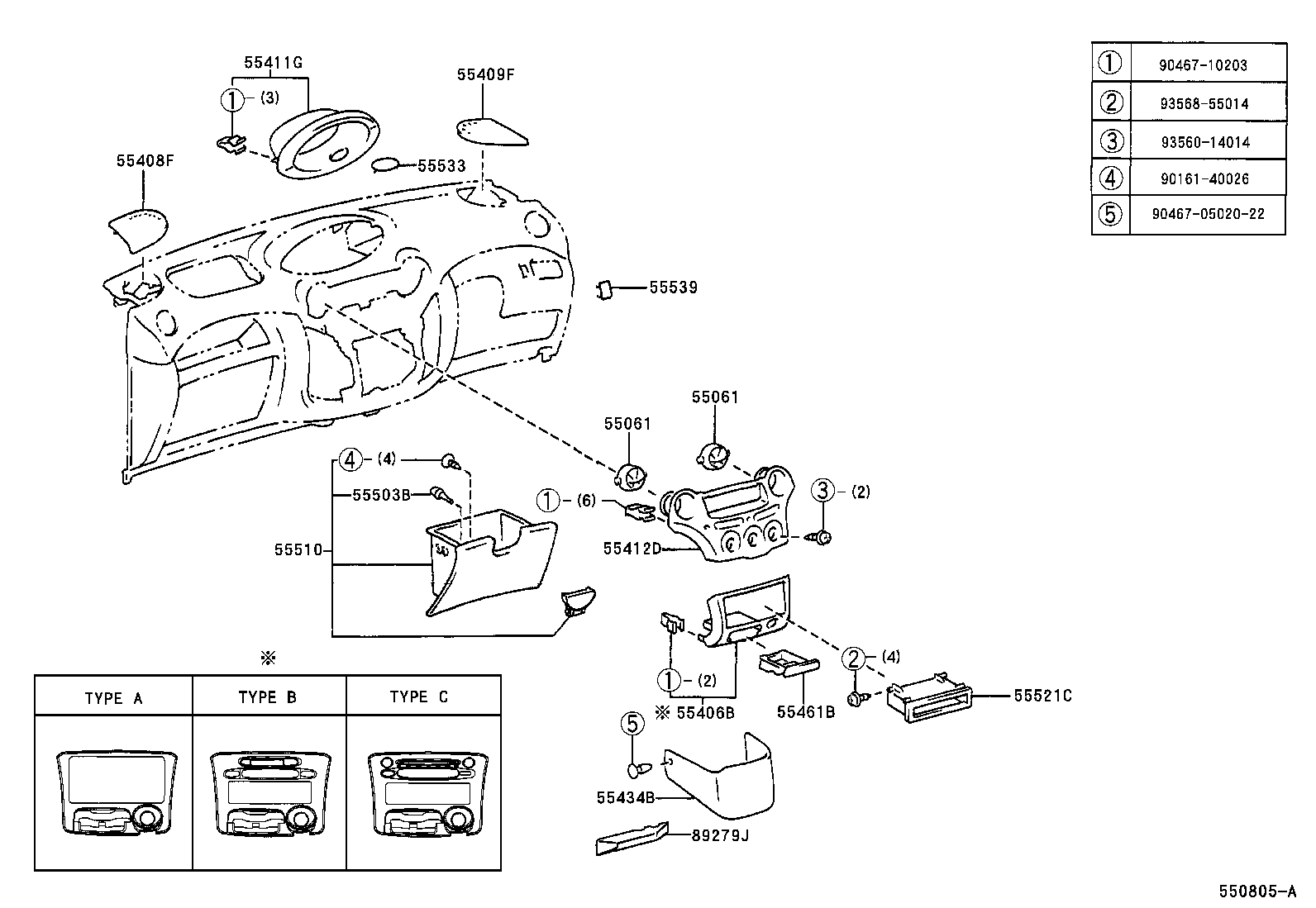 Instrument Panel Glove Compartment