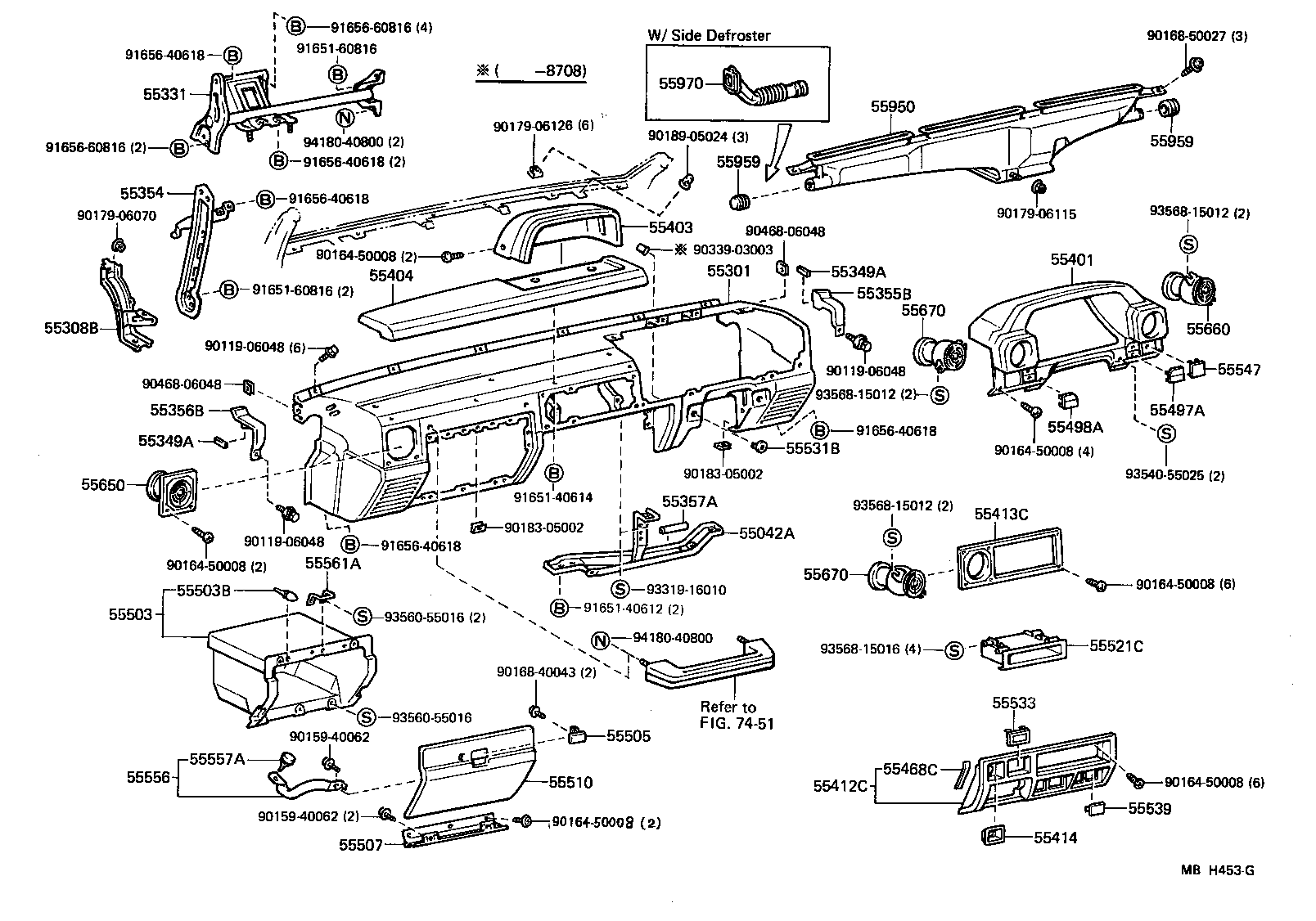 Instrument Panel Glove Compartment