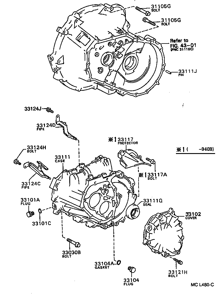 Clutch Housing + Transmission Case