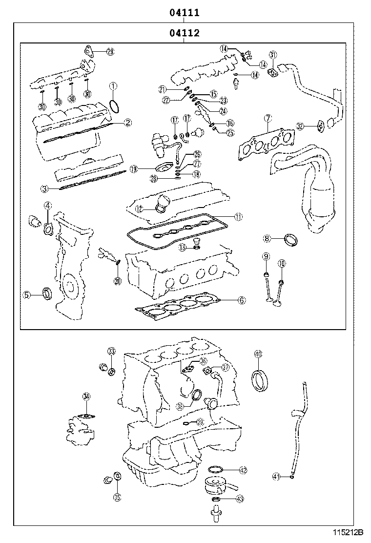 Engine Overhaul Gasket Kit