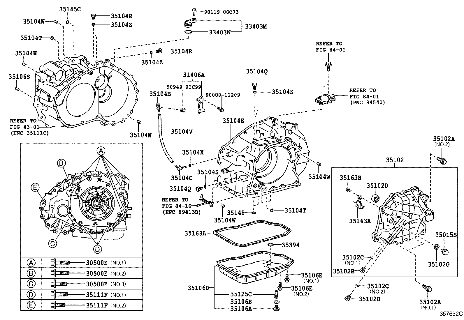 Transmission Case & Oil Pan