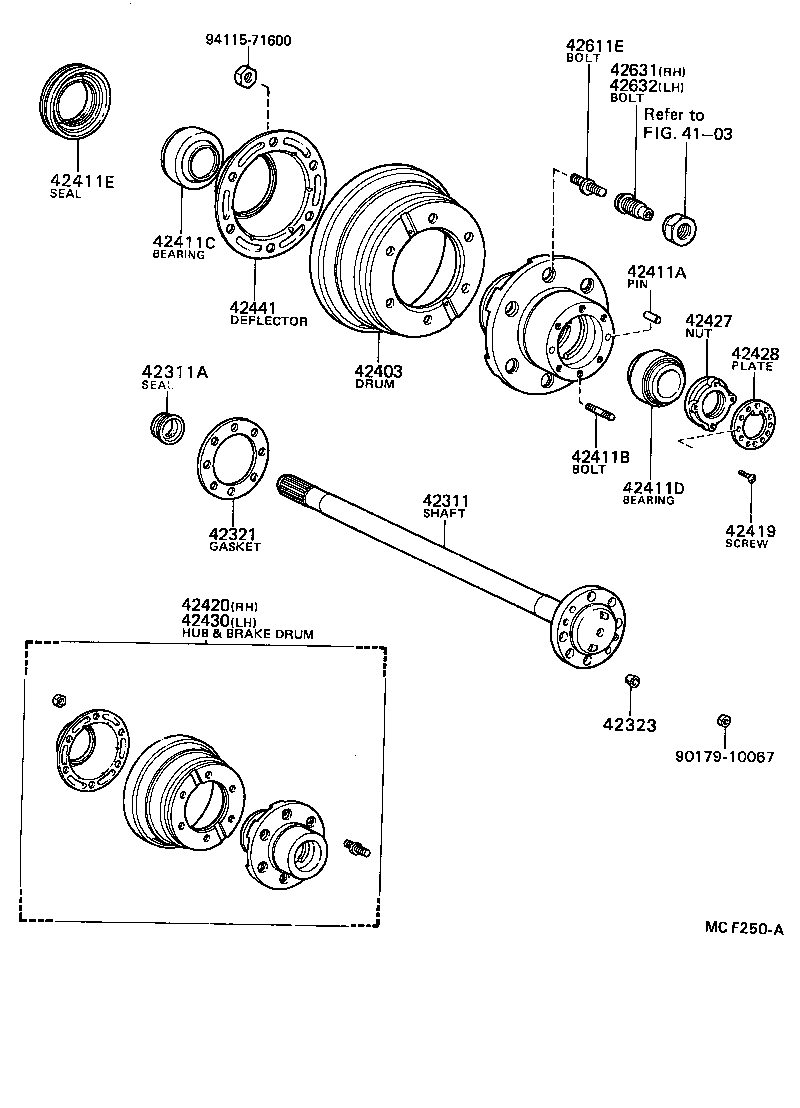 Rear Axle Shaft Hub