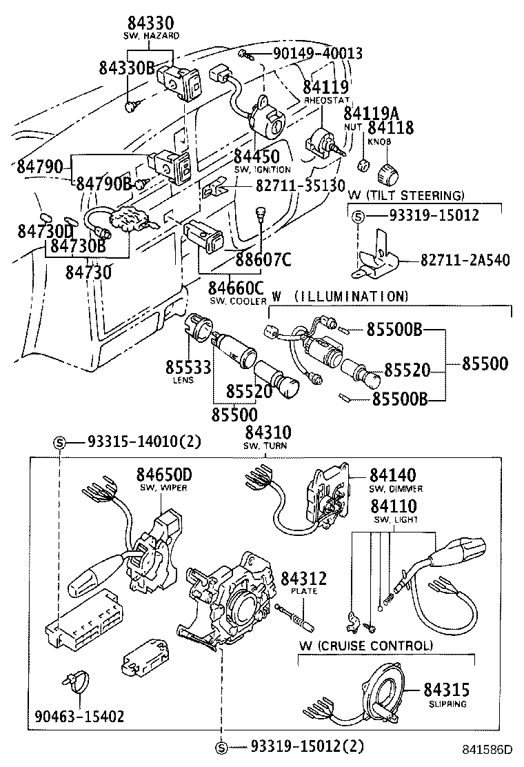 Interruptor y relé y computadora