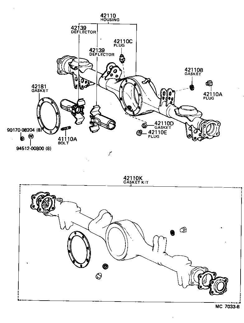 Rear Axle Housing Differential