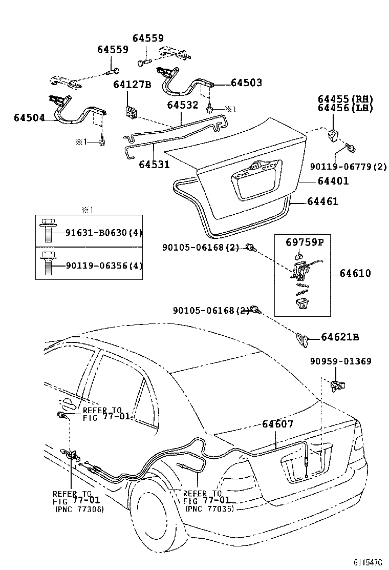 Luggage Compartment Door & Lock