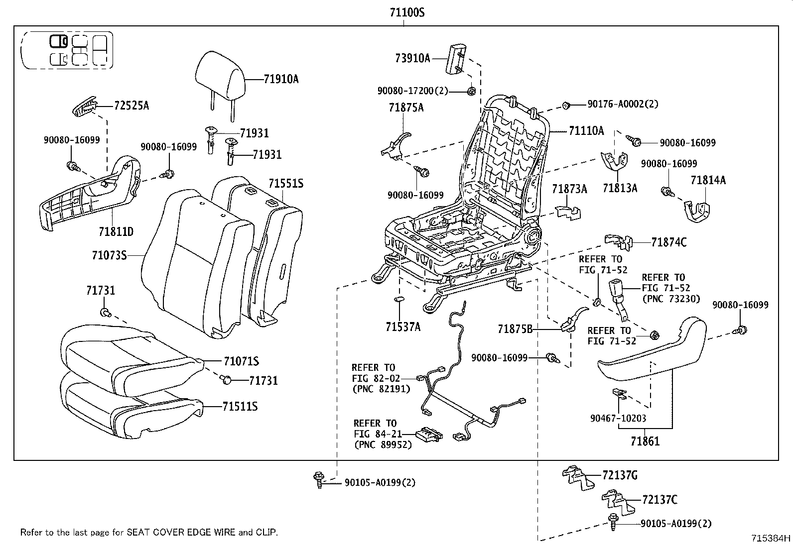 Asiento y pista del asiento