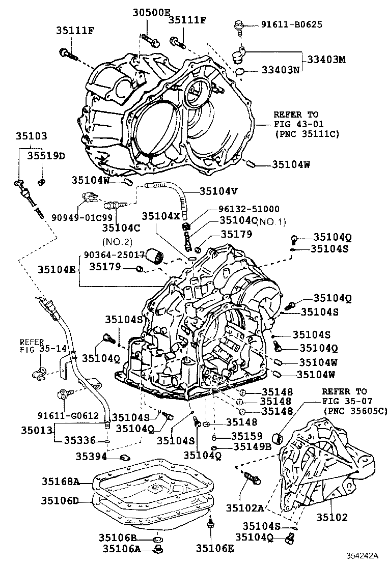 Transmission Case & Oil Pan