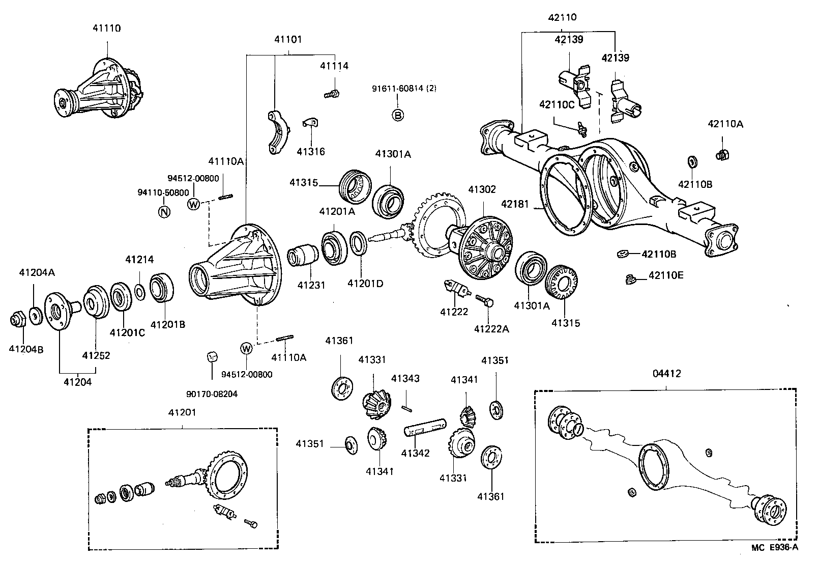 Rear Axle Housing Differential