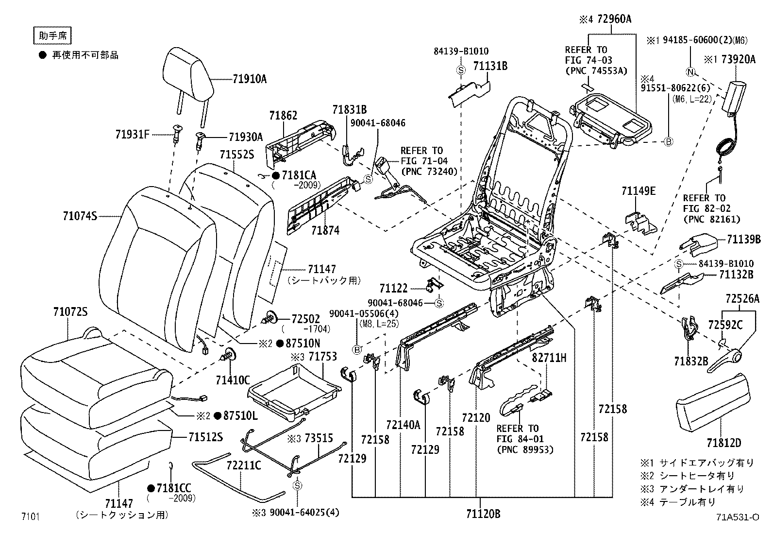 Front Seat & Seat Track