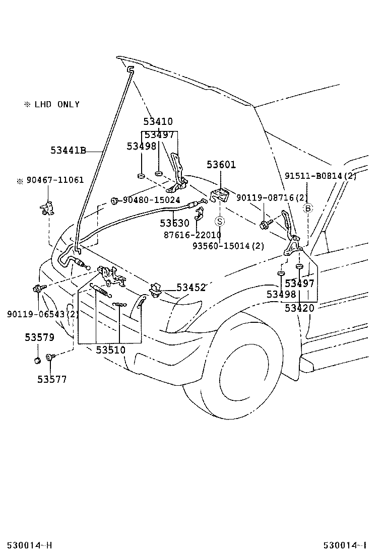 Hood Lock & Hinge