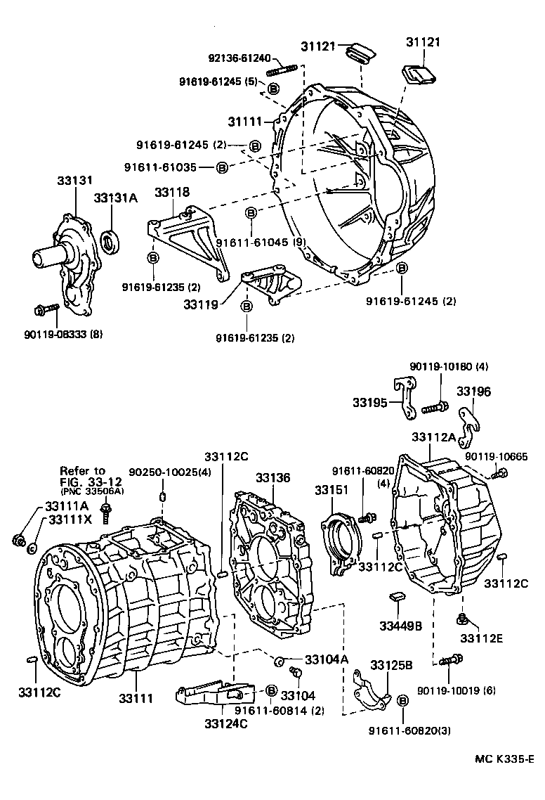 Clutch Housing + Transmission Case