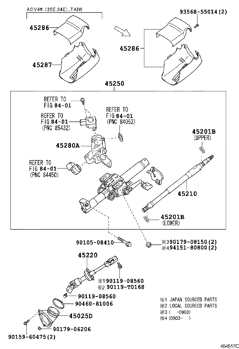 Steering Column & Shaft